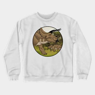 Three-horned face Crewneck Sweatshirt